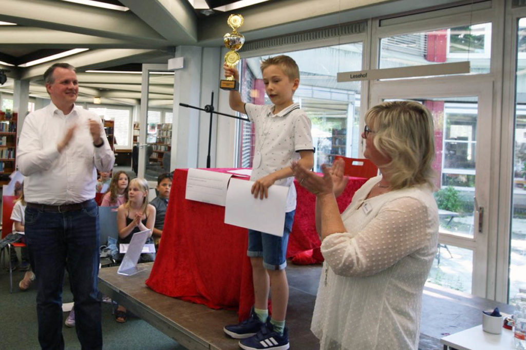 Der Sieger beim Vorlesewettbewerb in Dorsten 2026