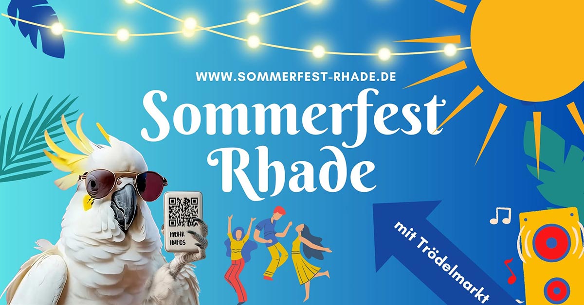 Sommerfest Rhade Plakat