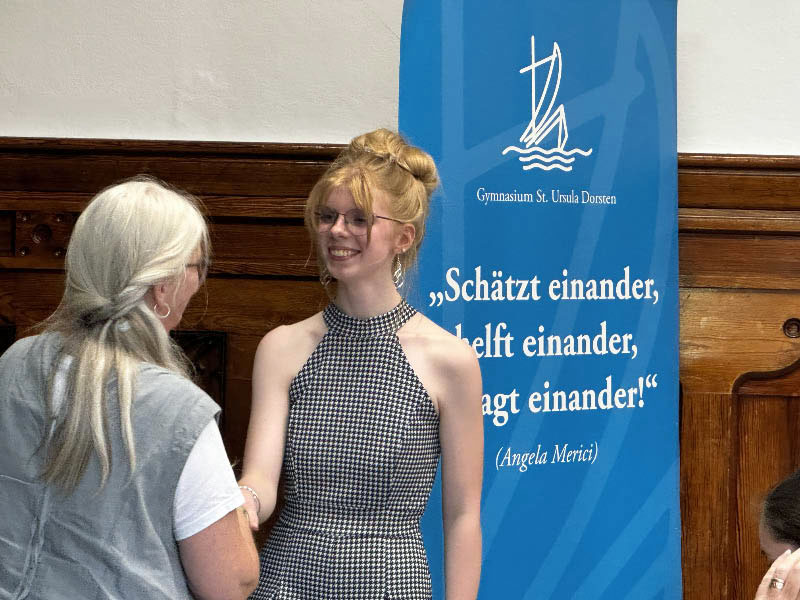 Verabschiedung von Elisabeth Schulte-Huxel am Gymnasium St. Ursula Dorsten