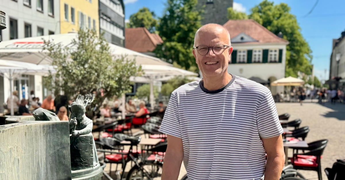 Christoph Uphaus von WINDOR in der Dorstener Innenstadt
